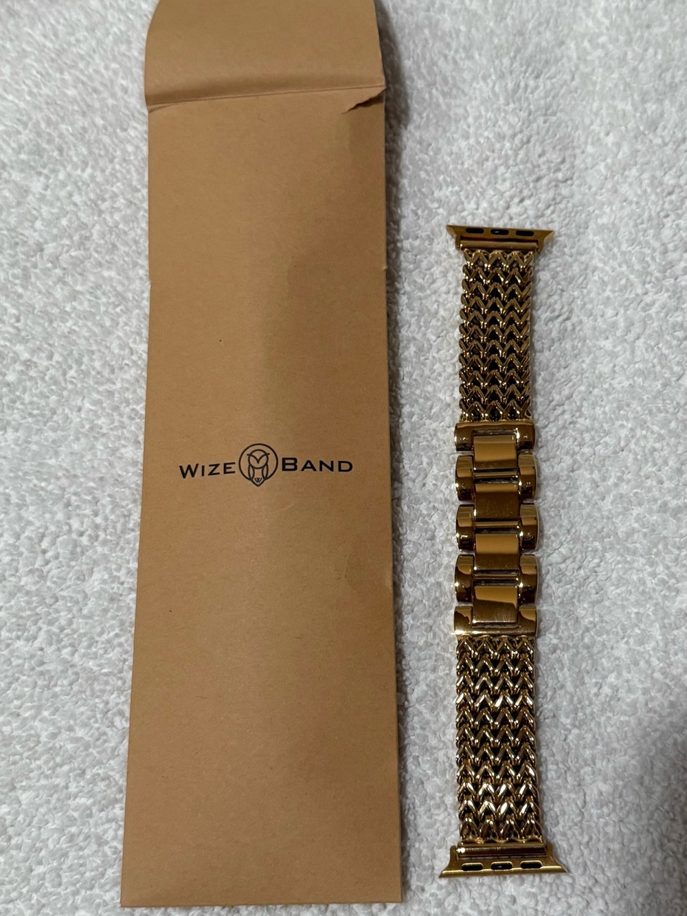 Wize Band Gold Mesh Link Smart Watch Band - 38/40/41/42 MM